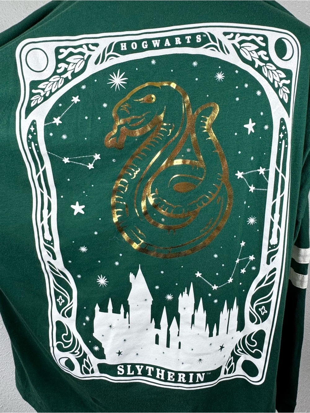 Women’s medium Slytherin house green Harry Potter Shirt Long Sleeve Hogwarts